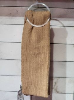 Women's Winter Brown Acorn Knit Scarves with Ribbed Trims $5 each (Three Available)