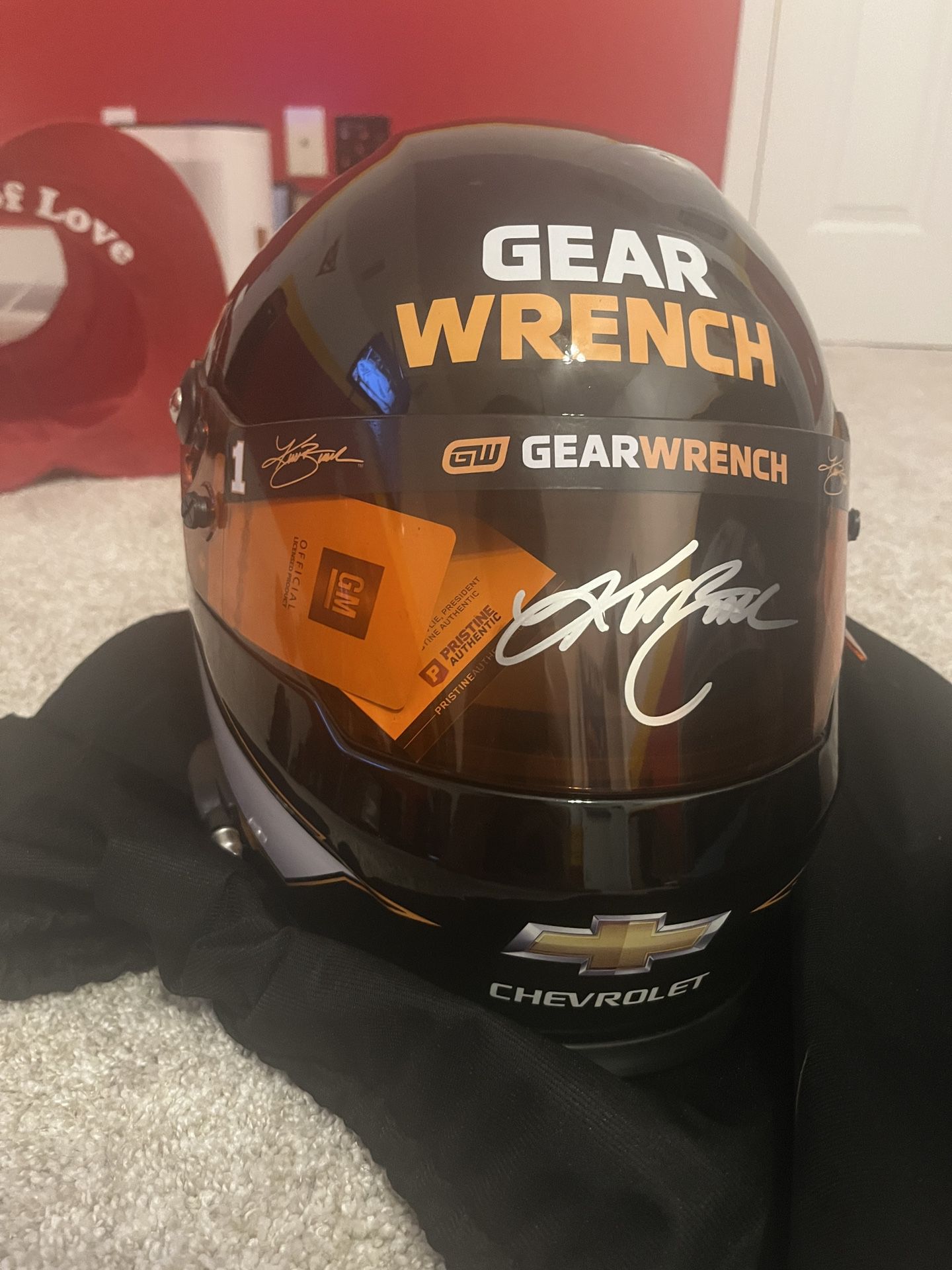 Kurt Busch Signed Racing Helmet