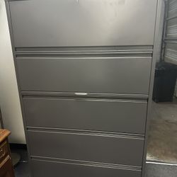 OFFICE/HOME FILE CABINET 5 DRAWERS LATERAL METAL FILE 