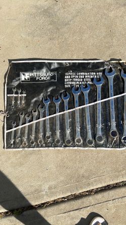 16 piece combo box open wrench set