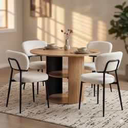 Dining Table Set(One Table, Four Chairs)