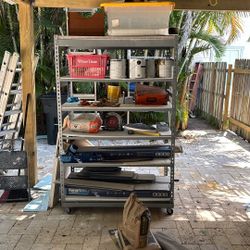 Shelfs 4x2ft, 6 Ft tall Heavy Duty