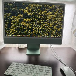 Apple iMac 24" All-in-One M4 chip 8 Core GPU/CPU 16GB RAM 256GB SSD MWUE3LL/A
