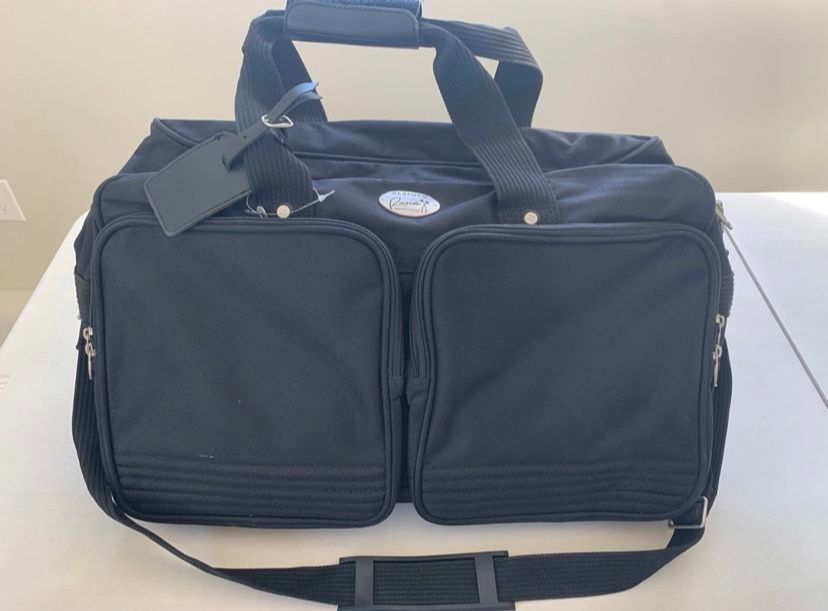Rexford Ricardo Beverly Hills Black Duffel Carry-on Luggage Bag