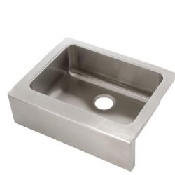 Elkay Lustertone Stainless Steel 25 in. Farmhouse Apron Front Single Bowl Kitchen Sink