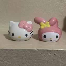 Hello Kitty And My Melody Salt & Pepper Shakers