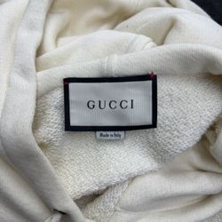 Gucci ‘Interlocking G’  Cream Hoodie