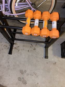 8 LB Dumbell set