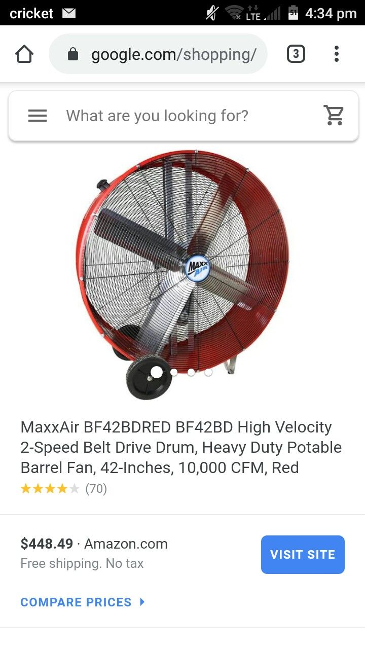 MaxxAir Barrel Fan