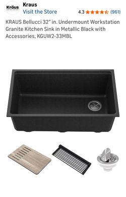 Kraus undercounter kitchen sink