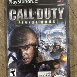 Call of Duty Finest Hour Sony PlayStation 2 Black Label Brand New Factory Sealed