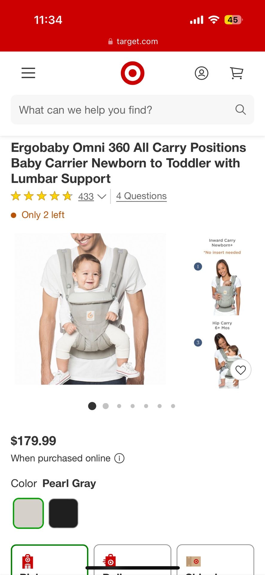 Ergo Baby Carrier 