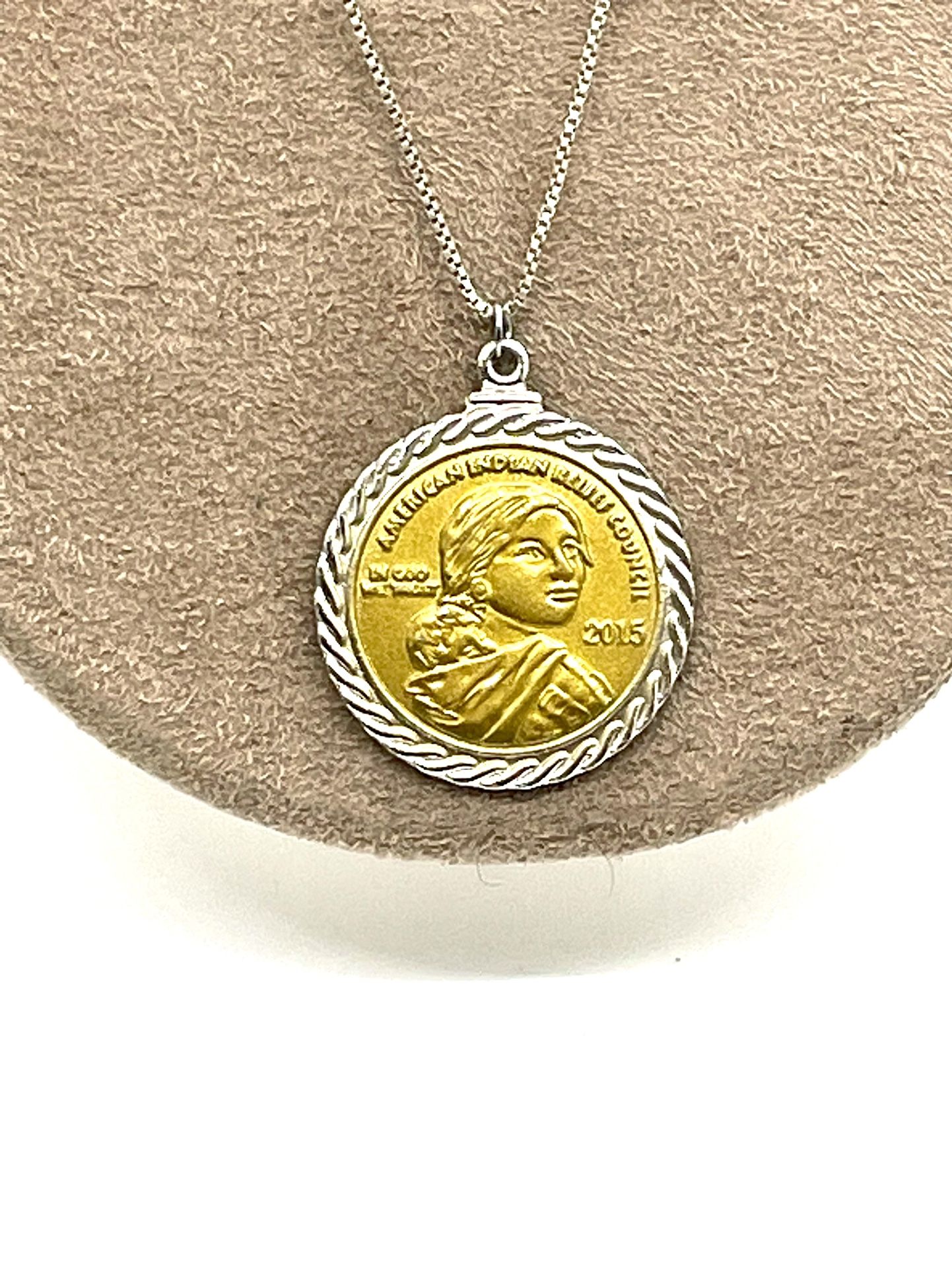 Sterling 2015 American Indian Relief Council Necklace