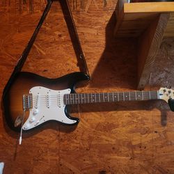 Squier With Small Amp