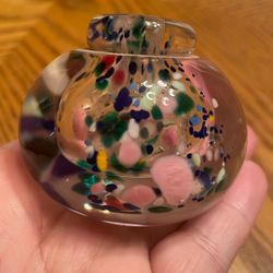 Karg Signed Glass Paperweight, Etc.