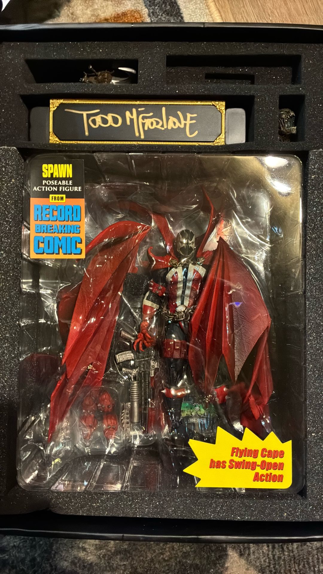New In Original Packaging RARE 1995 McFarlane Spawn Signed by Todd McFarlane 