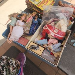 1970s 1960s Barbie dolls Barbie Clothes and Case