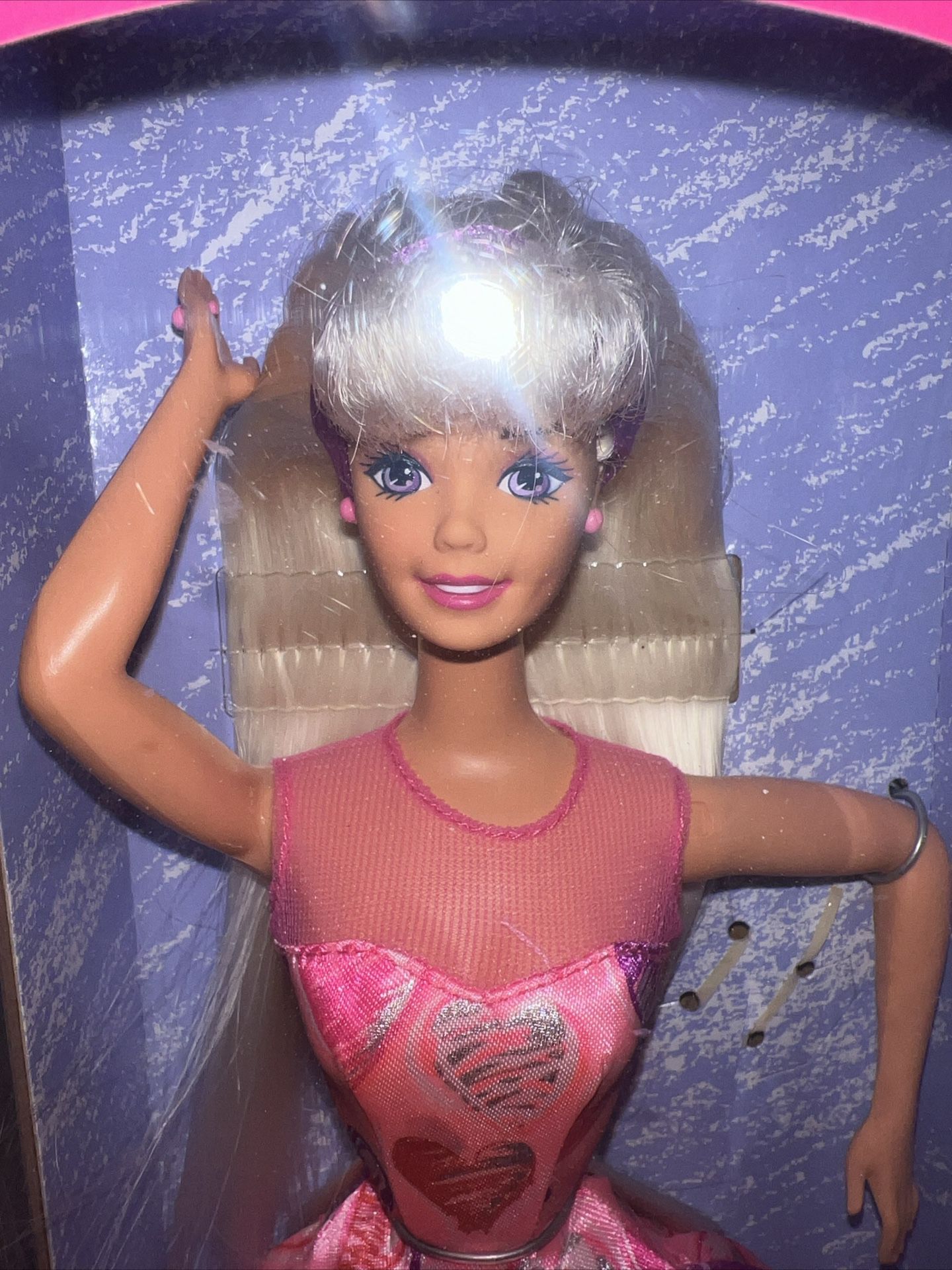 Vintage 1997 Special Edition Valentine Barbie Doll #17649 Mattel Pink Blonde