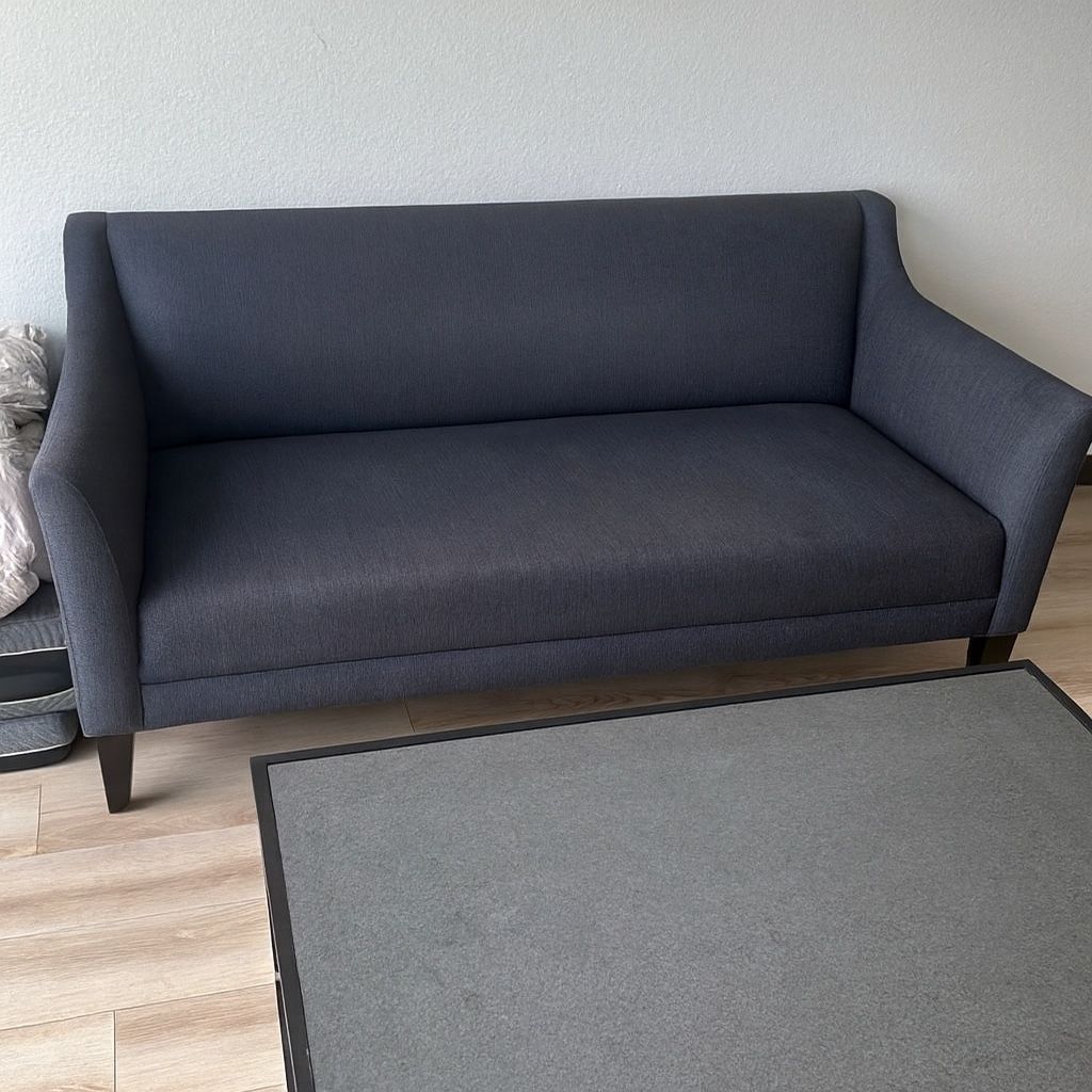Crate & Barrel “Margot” Sofa – Dark Blue – Excellent Condition
