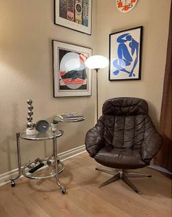 1970s, Danish design by H.W.Klein, swivel Lounge chair for Bramin Møbler.