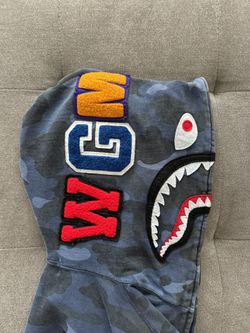 blue bape hoodie