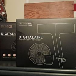 (+FreeGift) InfinitiPRO DIGITALAIRE by CONAIR Blow Dryer W/ Hair Brush & Travel Case
