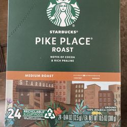 72 k-cups - 3 Sealed Boxes of 24 STARBUCKS PIKE’S Place Blend Coffee - $29 Firm