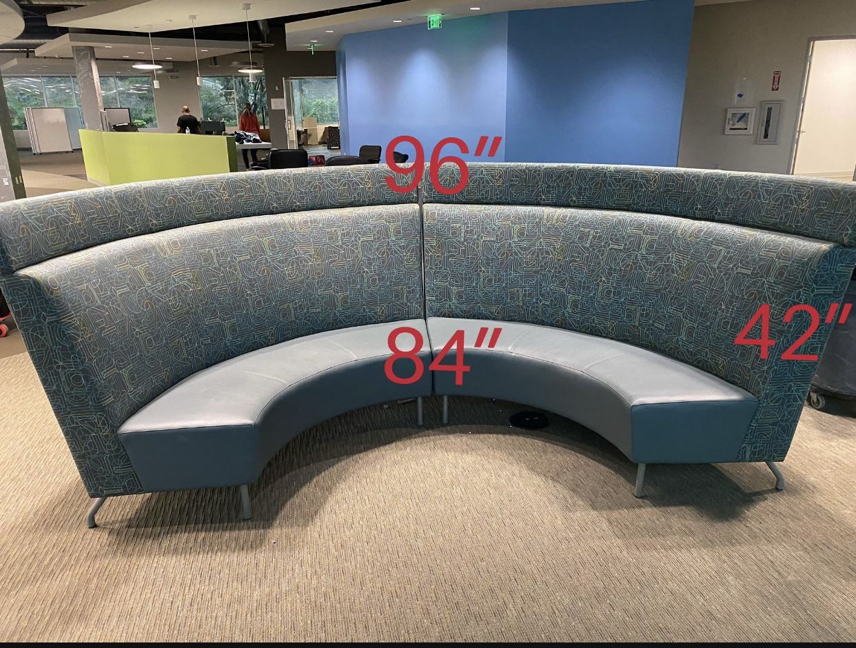 Herman Miller high back round sofa/ secthional