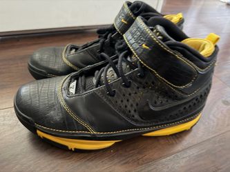 Nike Zoom Kobe 2 Carpe Diem Mens Sz 7.5 Black Yellow Basketball Shoes