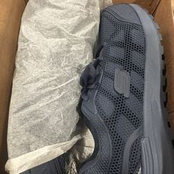 Skechers Women's 77289 Bulkin Ayak Navy Safety Toe Metal Free Work Shoes 7.5