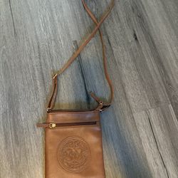 NEW Brown Leather Like Purse 