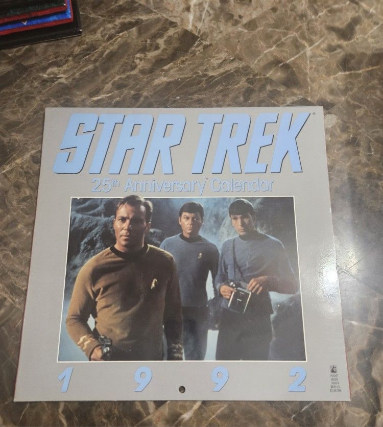 Vintage Star Trek 1992 25th Anniversary Calendar