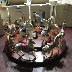 Franklin Mint Treasury Of The carousel Art W/COA 1988