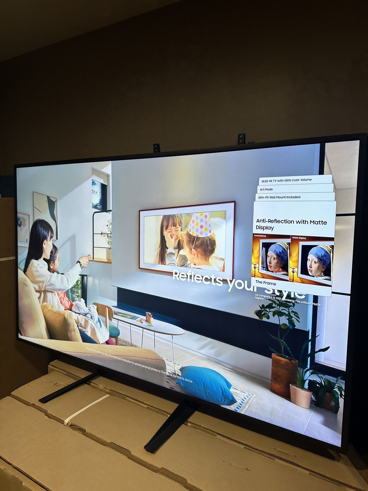 55β Samsung The Frame Smart 4K Tv QLED