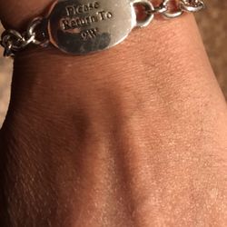 Return to 9 West Bracelet  Sterling Silver