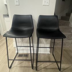 Set Of Black Barstools