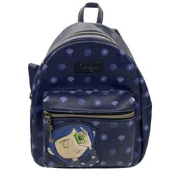 Caroline backpack in navy with character patch