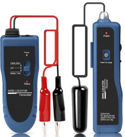 Underground Wire Locator & Cable Tester F02 Pro with Rechargeable 1100mAh Battery for Locating Wires & Control Cables
