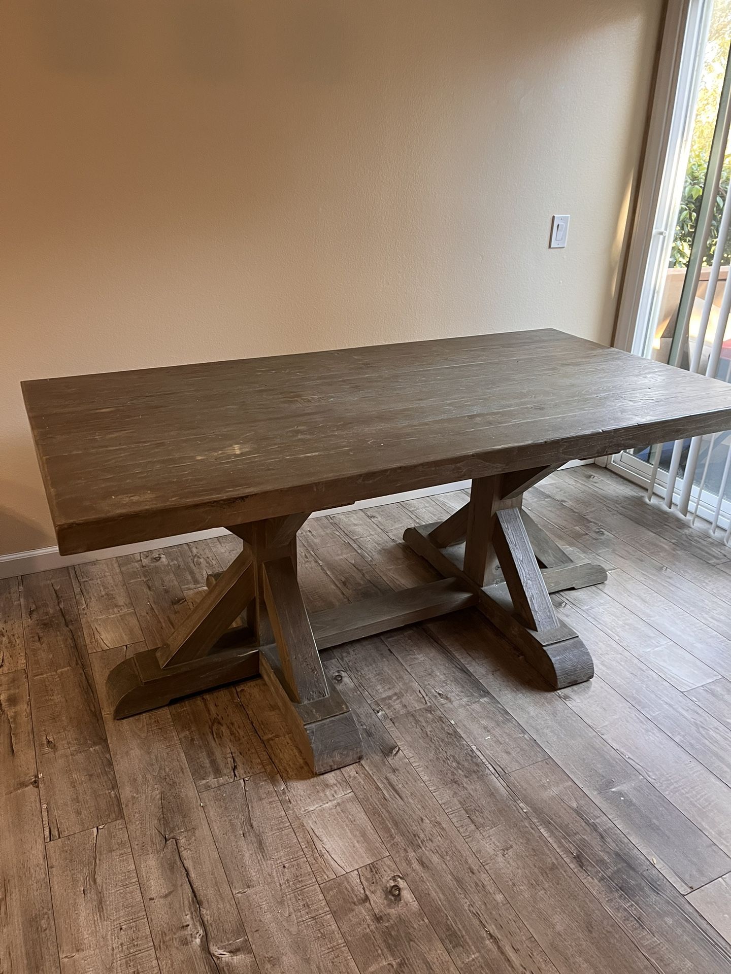 Restoration Hardware Table Rustic 6 Ft