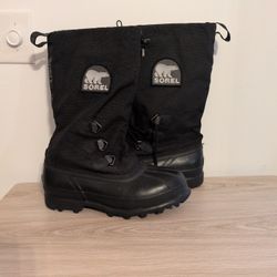 Sorel Canvas Boots With Wool Liners