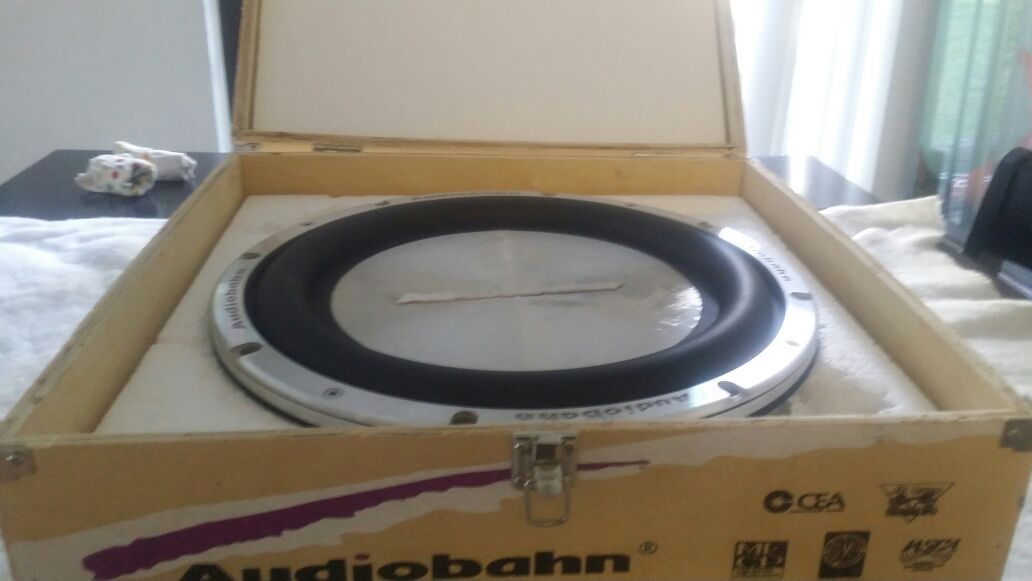 RARE MONSTER AUDIOBAHN 12 PRO COMPRESSION PISTON SHALLOW MOUNT SUBWOOFER