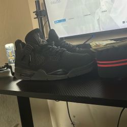 Black Car Jordan Fours 