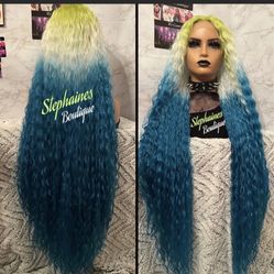 Human Hair Blended Lace Front Wig 