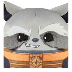 Mattel Marvel Cuutopia 10-inch Rocket Raccoon Plush Character, Super Hero Soft Rounded Pillow Doll, Collectible Toy for Kids & Fans Ages 3 Years Old &
