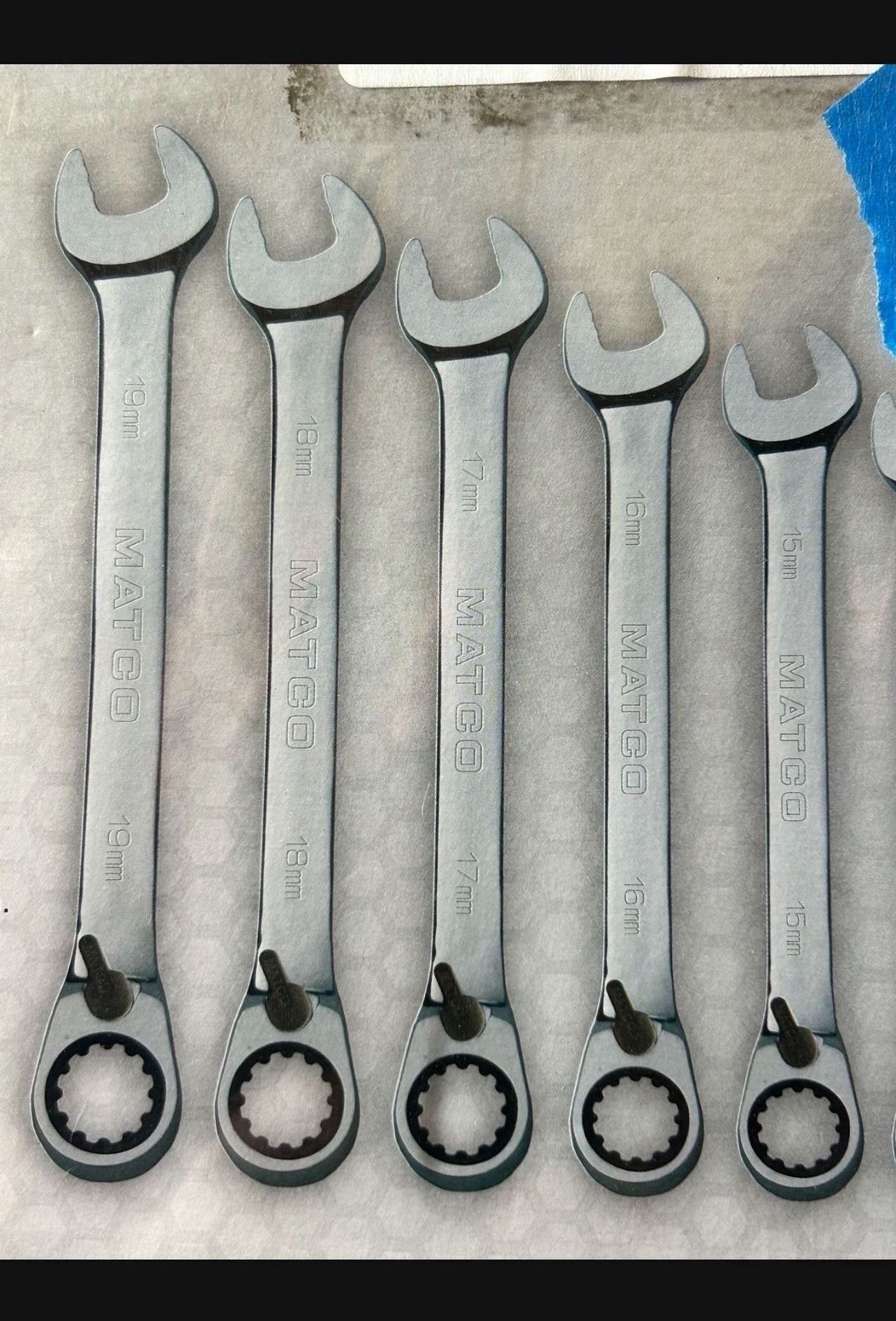 Matco Metric Wrench Set Combo Reversible Ratcheting  20% Off At $464