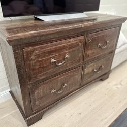 Rustic Solid Wood Distressed Dresser