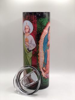 Virgin Mary Coffee Cup Virgincita Tumbler San Judas Tadeo Tumbler New In Box 