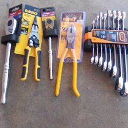 Assorted Tools Ratchet Wrenches DeWalt And Husky