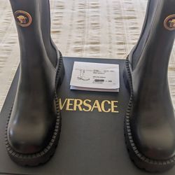 Authentic Versace Combat Boots (38.5), New 