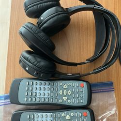 Car Video Audio Infrared Headsets And Remote 